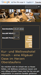 Mobile Screenshot of kurhotel-hirsch.de
